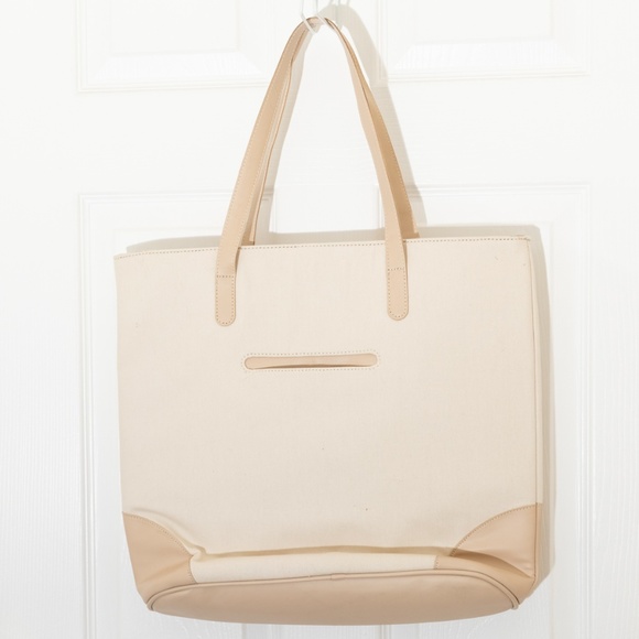 NWOT October Cream Tote Bag Style Jaipur - Picture 2 of 8